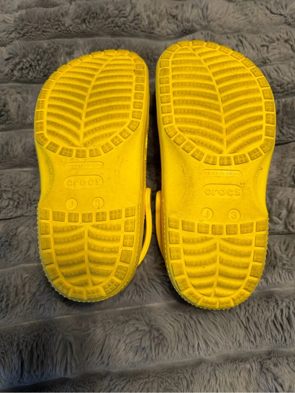 CROCS Kids Yellow Classic Clog Sandals